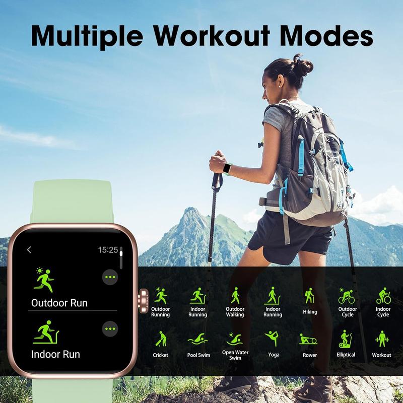 Tracker with Heart Rate Monitor, 41mm Touchscreen Smartwatch for Android iOS Swimming Waterproof Pedometer  Tracker Wearable Bluetooth Clock