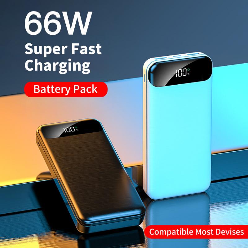 The Power Bank Is Portable, With A Large Capacity Of 10, 000 MAh, Including Three Fast Charging Ports, A Visible LED Display, And A Lightweight Weight For Various Models Phone Smartphone