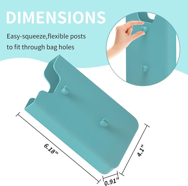 Silicone Phone Holder Compatible with Bogg Bag,2Pcs Soft Silicone Charm Insert Accessories and Attachment for Bogg Beach Bags,  Size Fits for iPhone and Android Phones-Turquoise