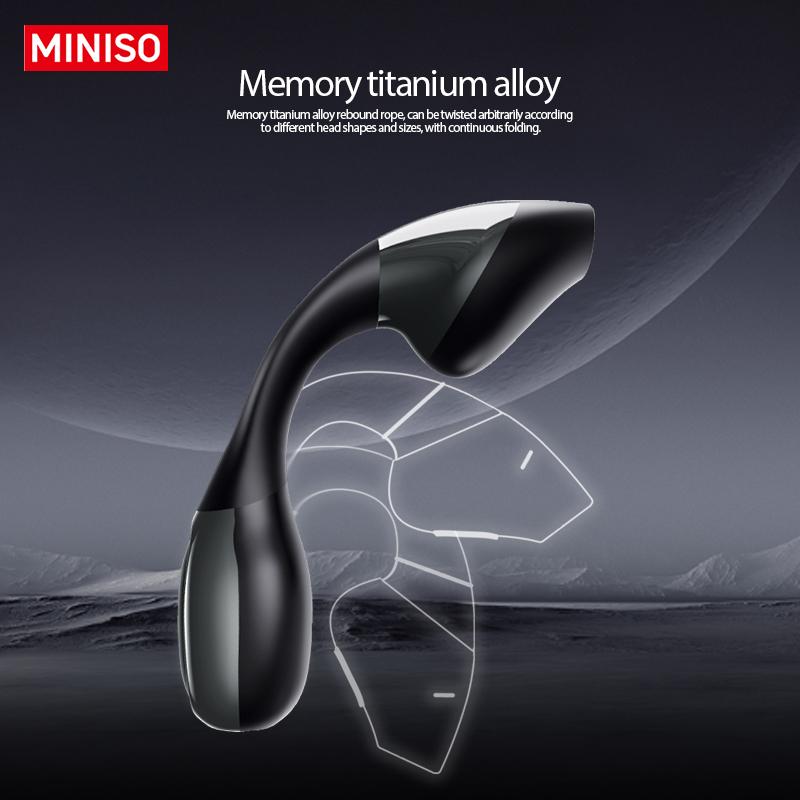 MINISO X31 Open Ear Earphone Wireless Bluetooth Bone Conduction Headphone 5.4 Bone Conduction Noise Reduce Surround 6D Waterproof Sports Headset