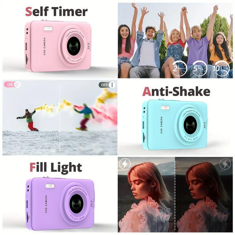 Kids Camera Instant Print, Christmas Birthday Gifts for Kids Age 3-12, Selfie Digital Camera with 1080P Videos,Toddler Portable Travel Camera Toy for 4 5 6 7 8 9 Year Old Boys Girls