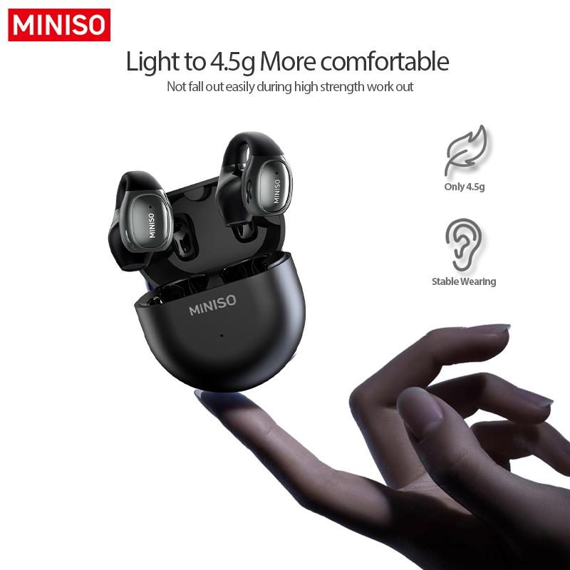 MINISO X31 Open Ear Earphone Wireless Bluetooth Bone Conduction Headphone 5.4 Bone Conduction Noise Reduce Surround 6D Waterproof Sports Headset