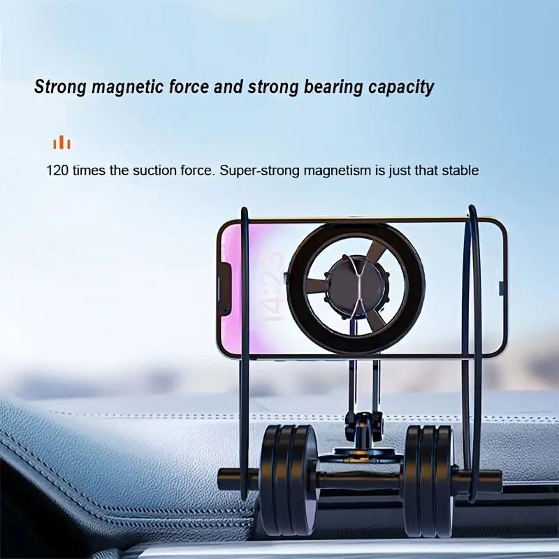 Magnetic Car Phone Holder, 360° Rotatable Folding Car Dashboard Phone Mount, Phone Holder for Car & Office, Suitable for iPhone 12 13 14 15 Series