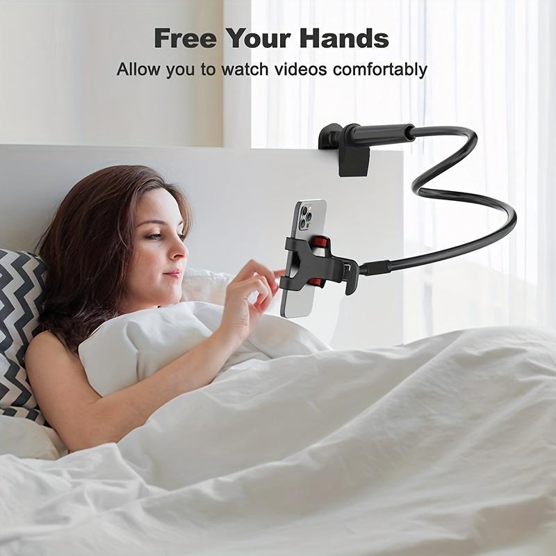 Bedside Mobile Phone Bracket, Flexible Adjustable Mobile Phone Holder, Multifunctional Live Broadcast Holder, Phone Accessories for Home Office Bedroom Use