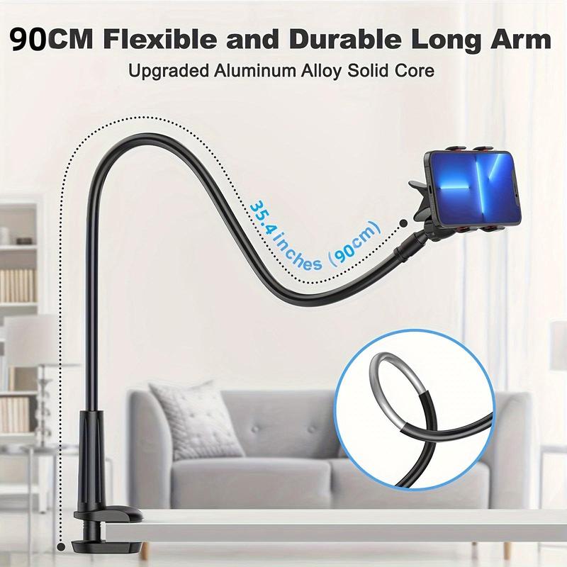 Bedside Mobile Phone Bracket, Flexible Adjustable Mobile Phone Holder, Multifunctional Live Broadcast Holder, Phone Accessories for Home Office Bedroom Use