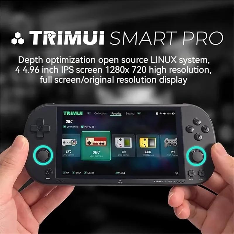 Trimui Smart Pro Handheld Game Console, Retro Handheld Video Game Console, Portable Handheld Game Console System