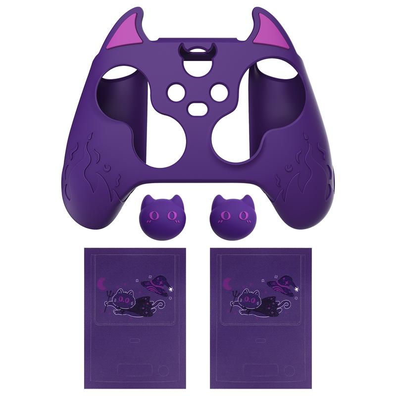 PlayVital Cute Demon Silicone Cover for Xbox Series X S Controller, Kawaii Anti-Slip Controller Skin Grip Protector for Xbox Core Wireless Controller with Thumb Grip Caps