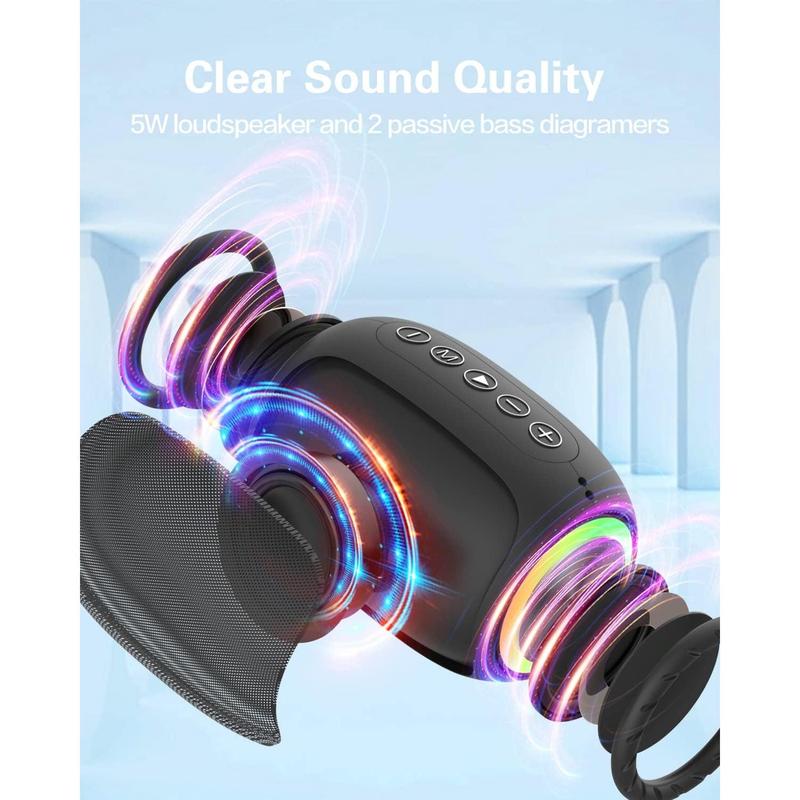 Bluetooth Speakers, A66 Wireless Speakers,5W Portable Wireless Speakers with Clear Sound,Multi Playing Modes, Compatible with Cellphone, PC for Home or Outdoors