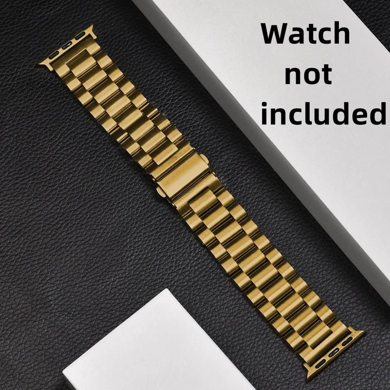 Stainless Steel Watch Band (Band Only), Replacement Watch Band for Apple Watch, Smart Watch Band Compatible with iWatch 8 7 6 5 4 3 2 1 SE