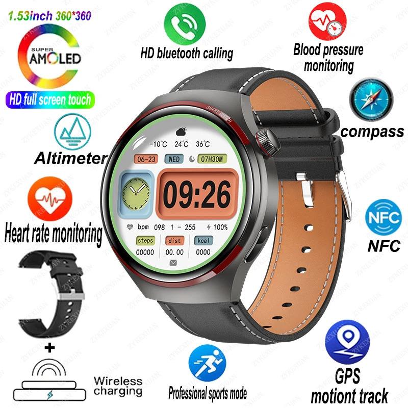 For Huawei WATCH 4 PRO New Smart Watch Space Exploration Edition HD Bluetooth Call GPS NFC Heart Rate Blood Pressure Smart Watch Android Waterproof Wearable Button Charging Communication Connection Custom Medical Monitor