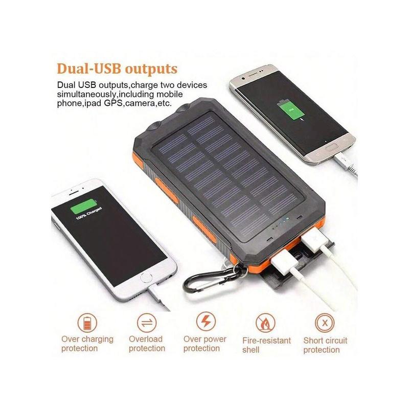 2024 20000mAh Power Bank Super USB Portable Solar Charger Power Bank