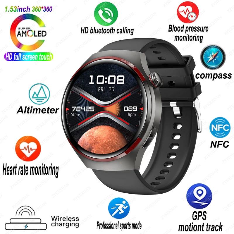 For Huawei WATCH 4 PRO New Smart Watch Space Exploration Edition HD Bluetooth Call GPS NFC Heart Rate Blood Pressure Smart Watch Android Waterproof Wearable Button Charging Communication Connection Custom Medical Monitor