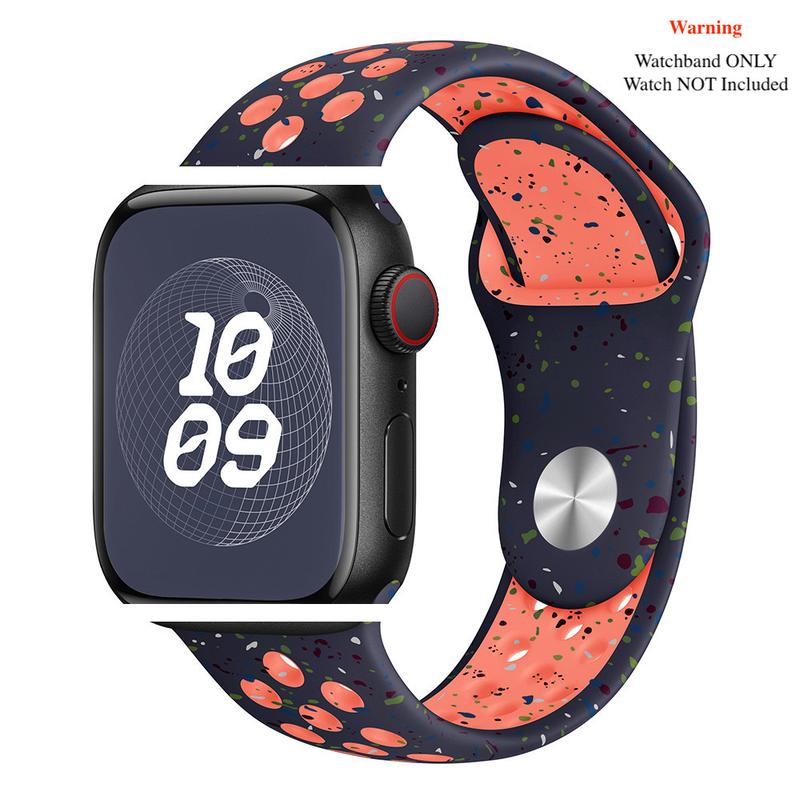 Breathable Sport Band Compatible with Apple Watch Band 38mm 40mm 41mm 45mm 44mm 42mm 49mm for Women Men,Soft Silicone Breathable Wristband Replacement Strap for iWatch Ultra 2 SE Series 9 8 7 6 5 4 3 2 1 Smart Watch Wearable Accessories