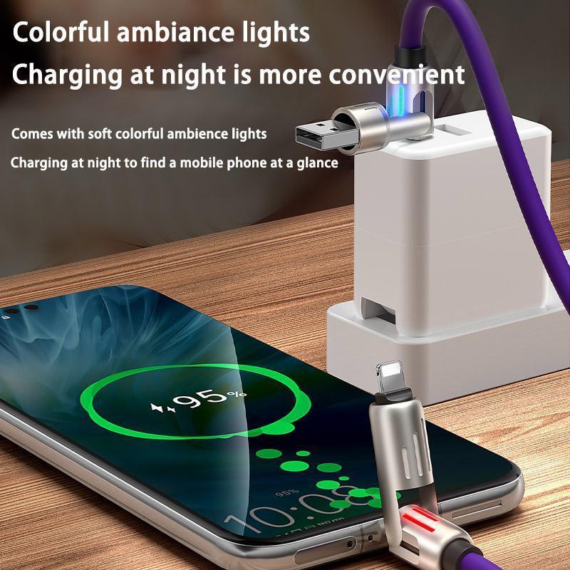 4-in-1 USB Charging Cable – Multi-National Aluminum Alloy, MAX 240W Fast Charging (USB A, Type C, Lightning), Ideal for iPhone 15 14, Samsung Galaxy, Android Phones, iPad Pro & More.