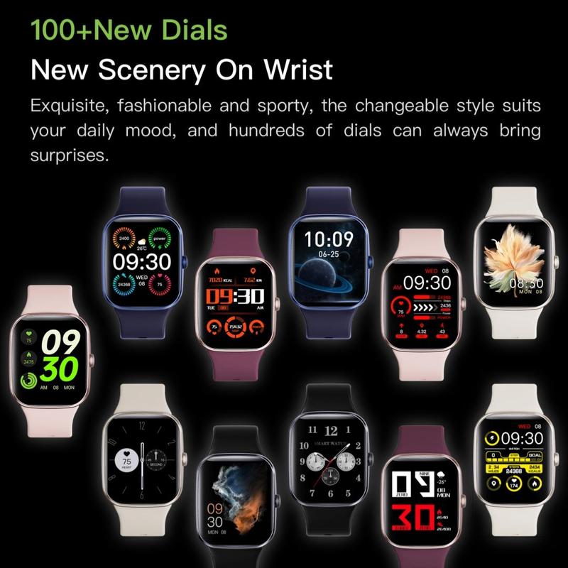 1.69 Inch Multifunctional Smart Watch, 1 Count Fashionable HD Touch Screen Digital Watch, Sports Watch for Women & Men for Android and IOS