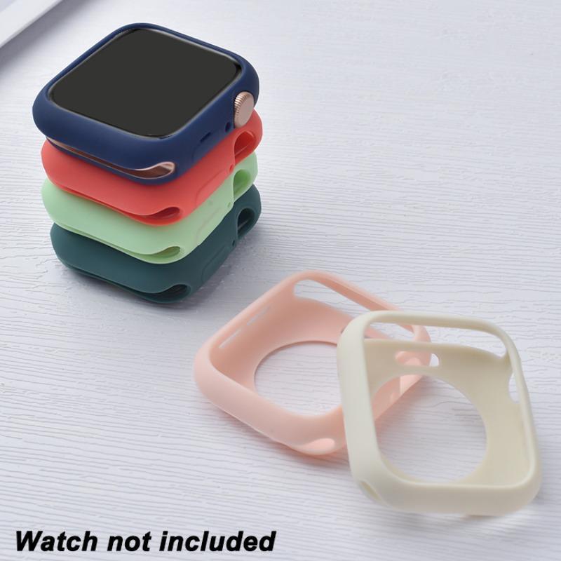 Soft Silicone Watch Case, Watch Protective Case (1 count), Wearable Accessories Compatible with Apple Watch 38mm 40mm 41mm