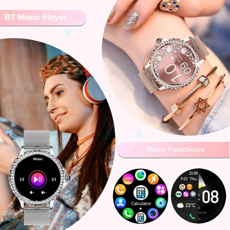 Multi-functional Smartwatch,1.3 Inch Touch Screen HD Bluetooth-compatible Call Smart Watch, Fashion Sports Tracker Smartwatches, Touch Screen Watch, Waterproof Smart Watch for iPhone Android Smartphone, Wearable Devices