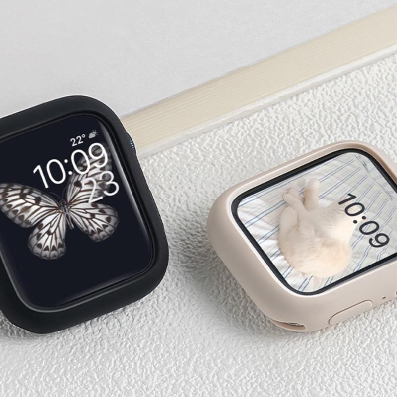 Soft Silicone Watch Case, Watch Protective Case (1 count), Wearable Accessories Compatible with Apple Watch 38mm 40mm 41mm