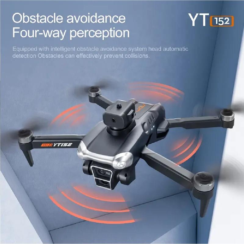 Brushless Motor Drone with Camera for Adults obstacle avoidance function  Adjustable Lens Wind protection level 4 One Touch Takeoff Landing Altitude 40KM H Hold Mini Foldable Drone RC Quadcopter