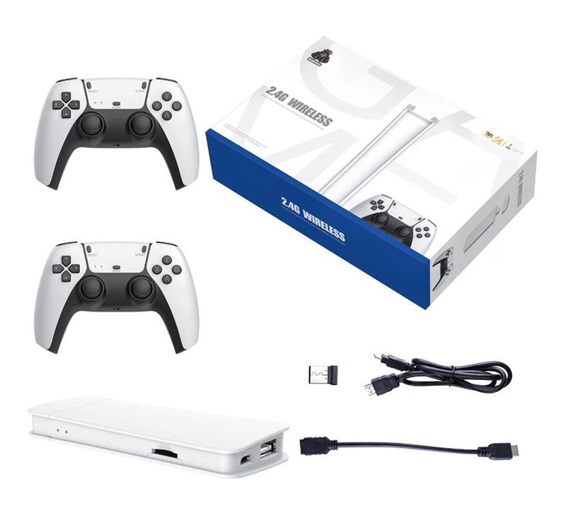 4K wireless retro game console, 4K HDMI output, enjoy 40+ classic emulators and 40,000+ games, equipped with 2.4G wireless controller accessories