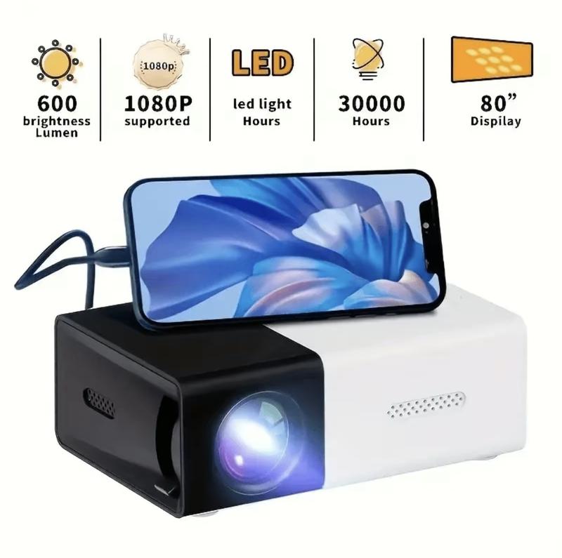 Portable Mini Projectors LED Micro Projector 1080 Home Party Meeting Theater Projector