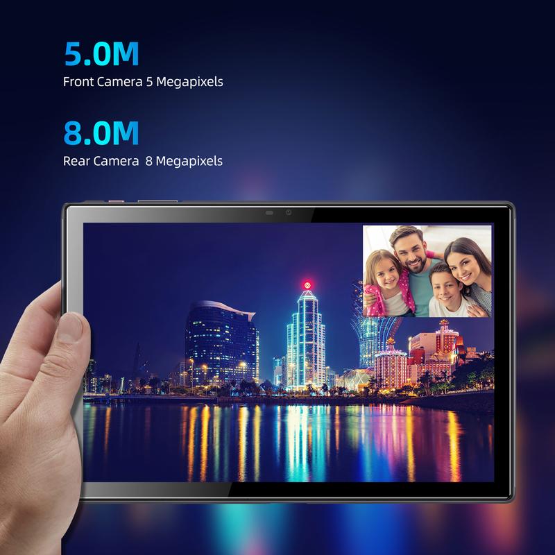 BYYBUO SmartPad A10_L Tablet 10.1 inch Android 13 Tablets, 4GB RAM 64GB ROM Quad-Core Processor 5000mAh Battery, 1280x800 IPS HD Touchscreen 5MP+8MP Camera, Bluetooth,WiFi