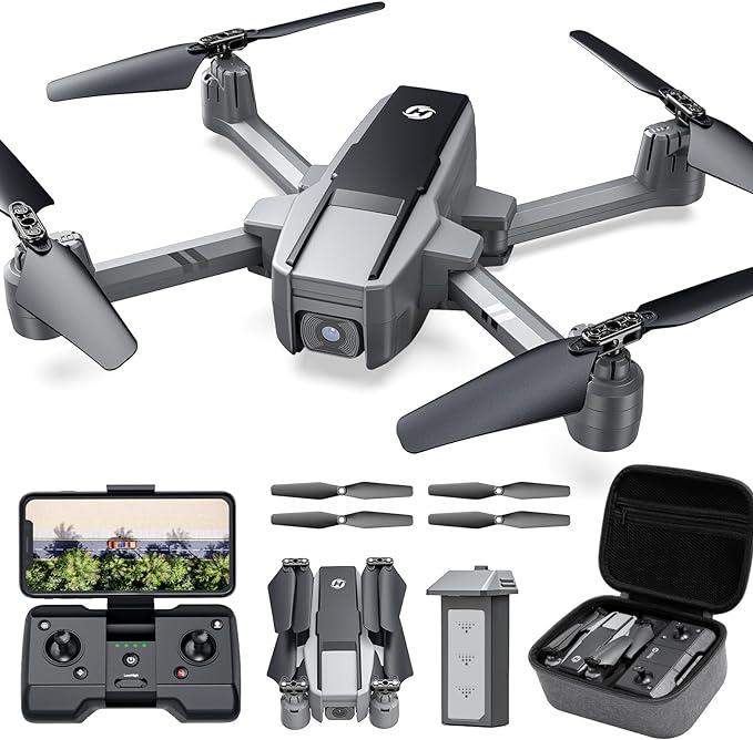 Holy Stone HS440D Drones with Camera 4K, Foldable GPS Drone with 19Mins Flight Time, Auto Return, Follow Me, Waypoints, 5G Transmission, Under 249g