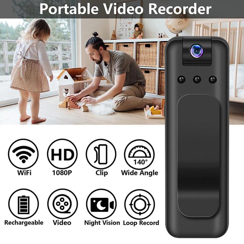 HD 1080P Mini Camera WiFi Infrared Night Vision Body Cam Motion Detection Camera Digital Video Recorder Surveillance Camcorder