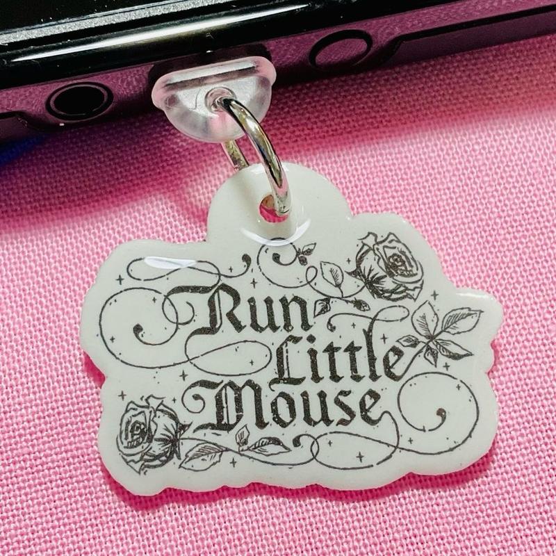 Run Little Mouse Charm for Kindle Kobo E-Reader Device, Dust Plugs for Kindles Accessories Phone Smartphone Cellphone Mobile Stand