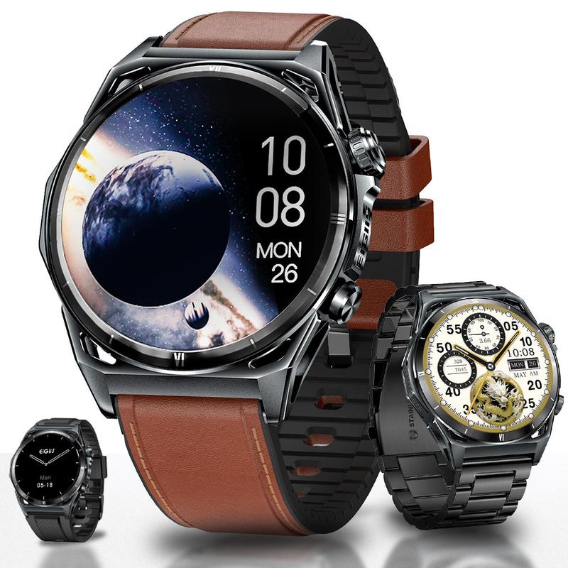 EIGIIS KE6 Smartwatch for Men, Wireless Calling, 1.43