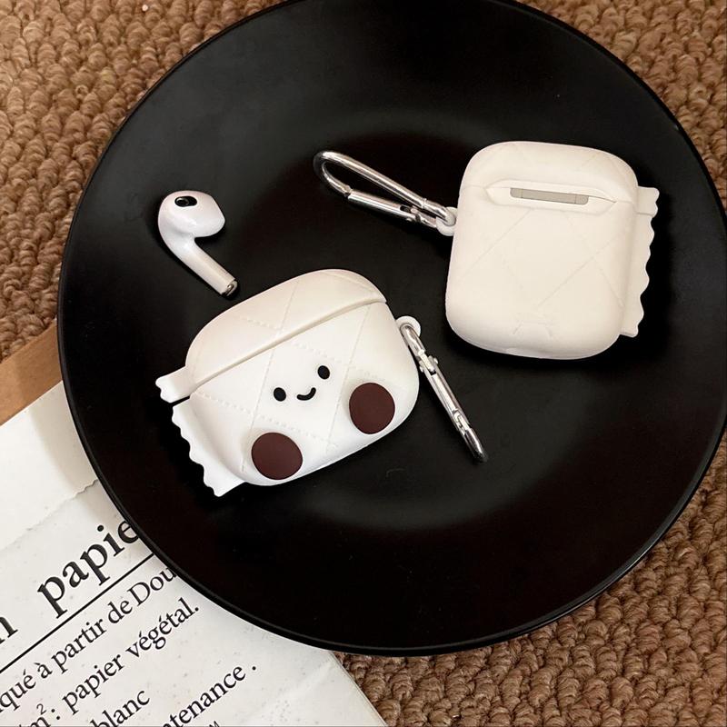 Cartoon Tissue Roll Design Silicone Earphone Case, 1 Count Cute Earphone Protective Cover, Earphone Accessories Compatible with AirPods 1 2 3 pro pro2