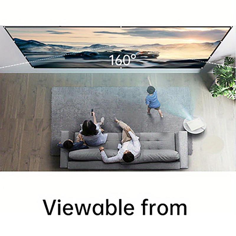 120 Inch Foldable Portable Projector Screen, 4K Movie Projector Screen with Accessories, Portable HD Display Home Theater Projector Screen for Home