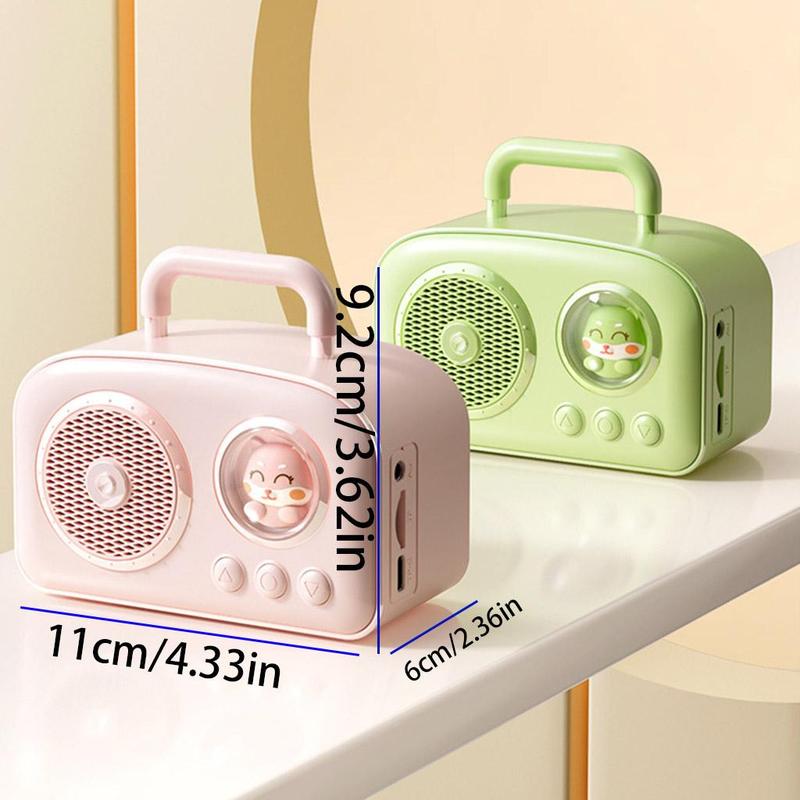 Vintage Design Wireless Speaker, Rechargeable Portable Mini Speaker, Wireless BT Speaker for Kitchen, Desk, Bedroom, Office Party, Outdoor Accessories