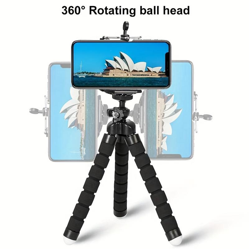 One Octopus Mobile Phone Holder, Camera Holder, Photography Holder Is Strong, Durable, Can Be Folded at Will, Folded Many Times without Damage, Suitable for iPhone and Other Mobile Phone Models, Cameras and So on