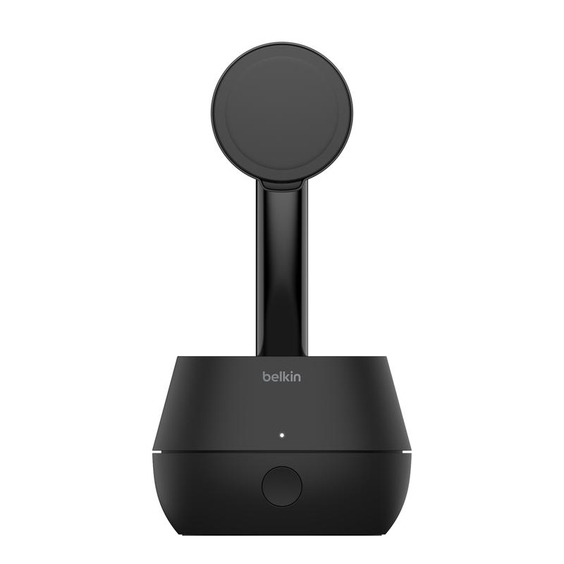 Belkin Stage Auto Tracking Stand Pro w 15W MagSafe Magnetic Wireless Charging, DockKit, Best of CES 2024, Face Tracking, motorized 360 & 90 Degree Tilt, Quiet & Smooth Motion, 5hr, NFC Easy Pairing, IOS (17 or above) for iPhone 15, 14, 13, 12, iOS 17+