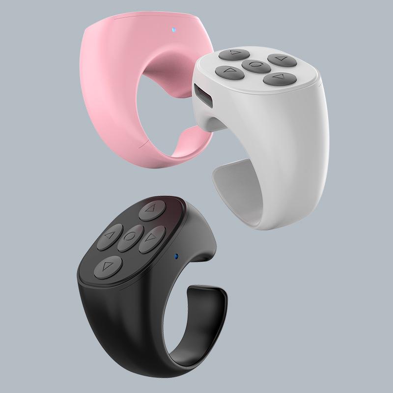 Remote Control for TikTok,Fingertip Wireless Bluetooth Scrolling Ring Scroller Page Turner, Music Control,Selfie and Recording Video Flip Page Remote, , for iPhone Tablets