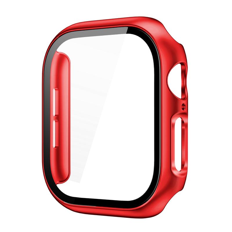 Full Coverage Watch Protective Case with Tempered Glass Film, 42MM 46MM Integrated Watch Protective Cover, Anti-drop Watch Protector, Wearable Accessories for Apple Watch S10