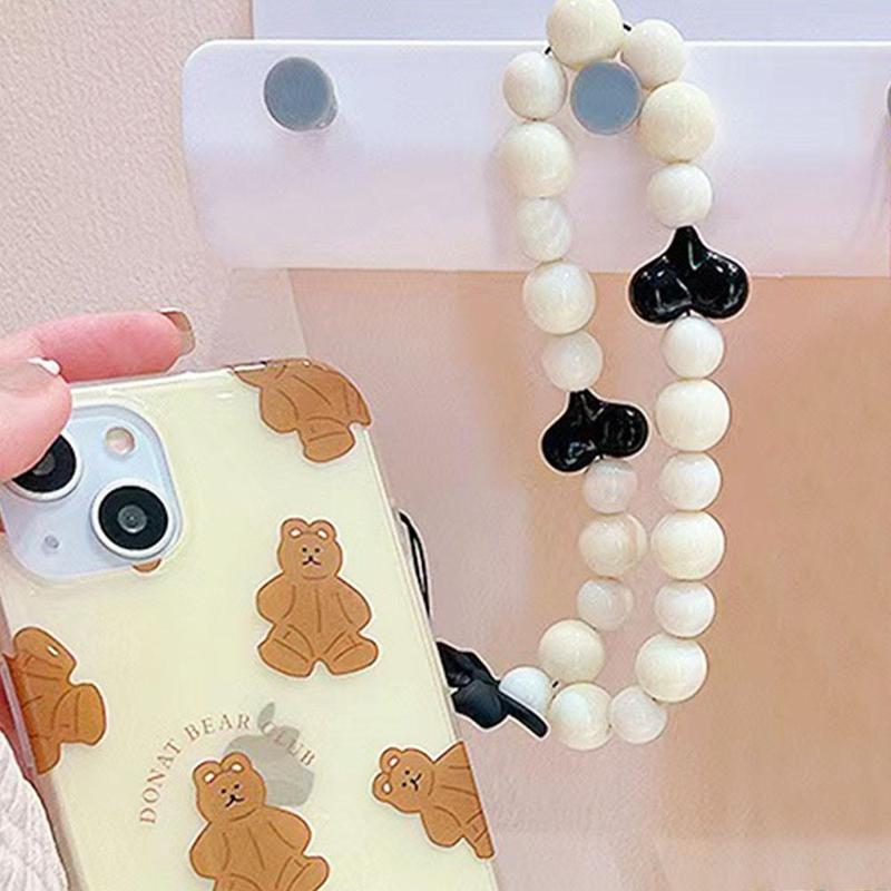 Cute Bow & Heart Pattern Phone Chain, Fashionable Phone Decorative Lanyard, Phone Strap for Women & Girls, Mobile Phone Decoration Accessories