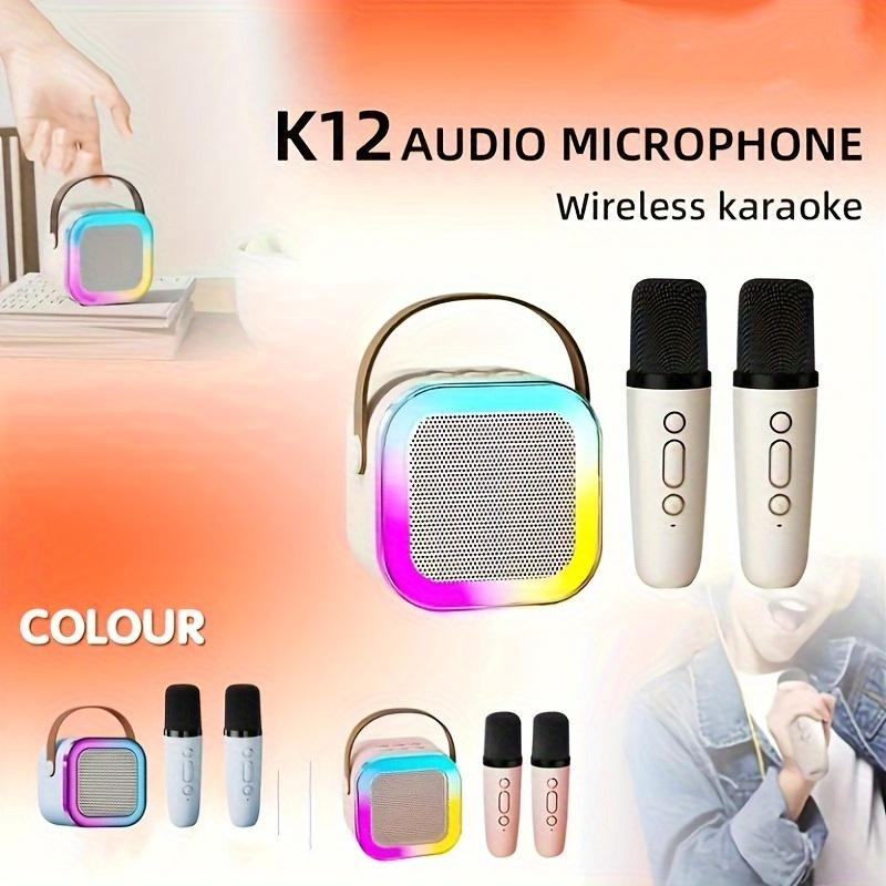 Speaker With Microphone Set, Home Karaoke Machine,  Portable Handheld Karaoke Mics Speaker Machine For Adults Home Party Birthday, K12 party microphone