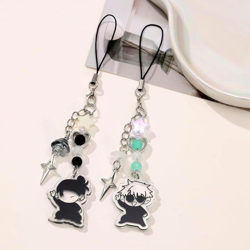 Cute Phone Charms Anime Geto Inspired Phone Charms  Y2k Star Heart Goldfish Phone Charms Straps Keychains