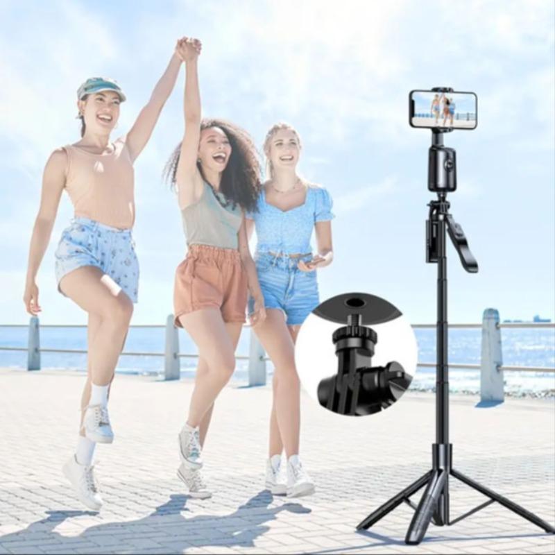 360° Rotation Gimbal Stabilizer, App-free Face Auto Following Holder, Gesture Control Smart Phone Stand, Portable Cellphone Holder for Live Streaming, Vlogging, Stocking Fillers Gift