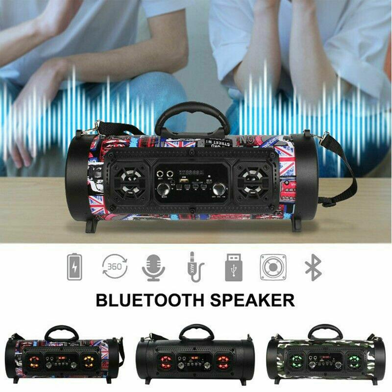 Portable Wireless Bluetooth Speaker Subwoofer Stereo Loud Bass Speaker Column US