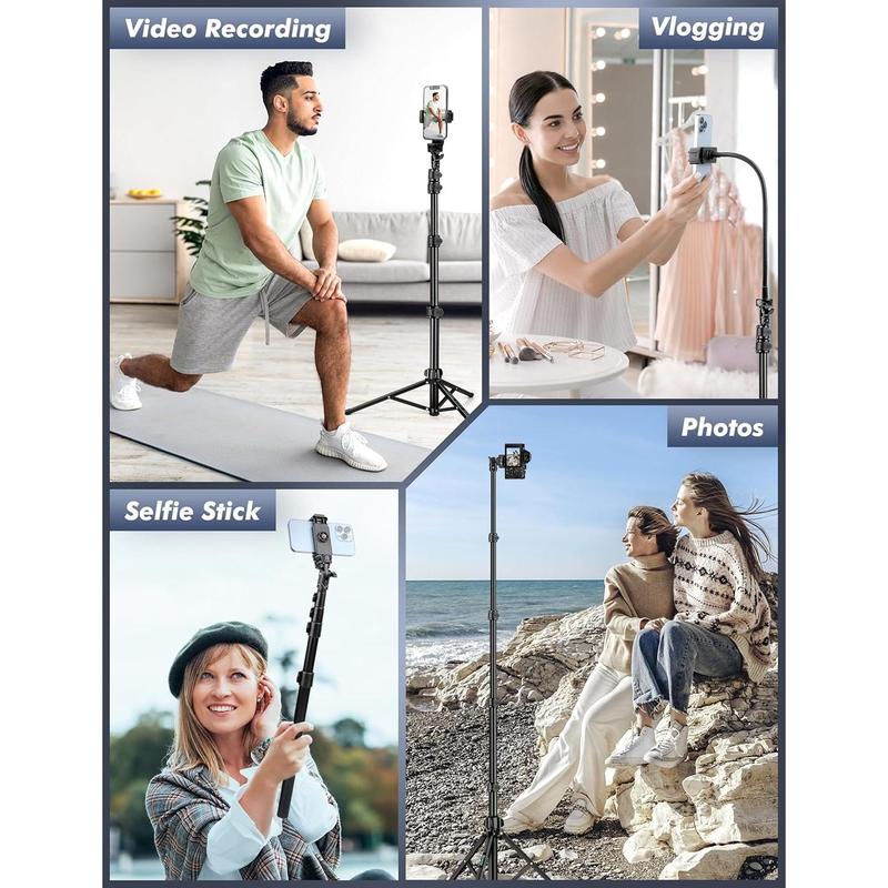 Phone Tripod Stand, Selfie Stick Tripod, 86.6