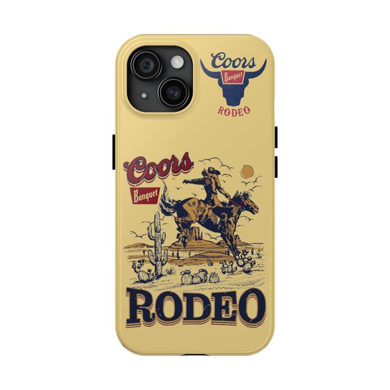 Coors Cowboy Phone Case, Coors Banquet Rodeo Cowboy, Country Western, Coors Beer Phone Case For iPhone 15, 14, 13, 12, 11, 8 X, Mini, Pro Max, Pro, Plus, Unique Phone Case