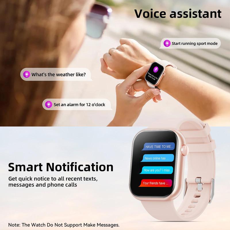 Multifunctional Smart Watch, 1 Count Fashionable Digital Watch with Answer Make Calls 100 + Sports Modes, Waterproof Sports Watch for Women & Men