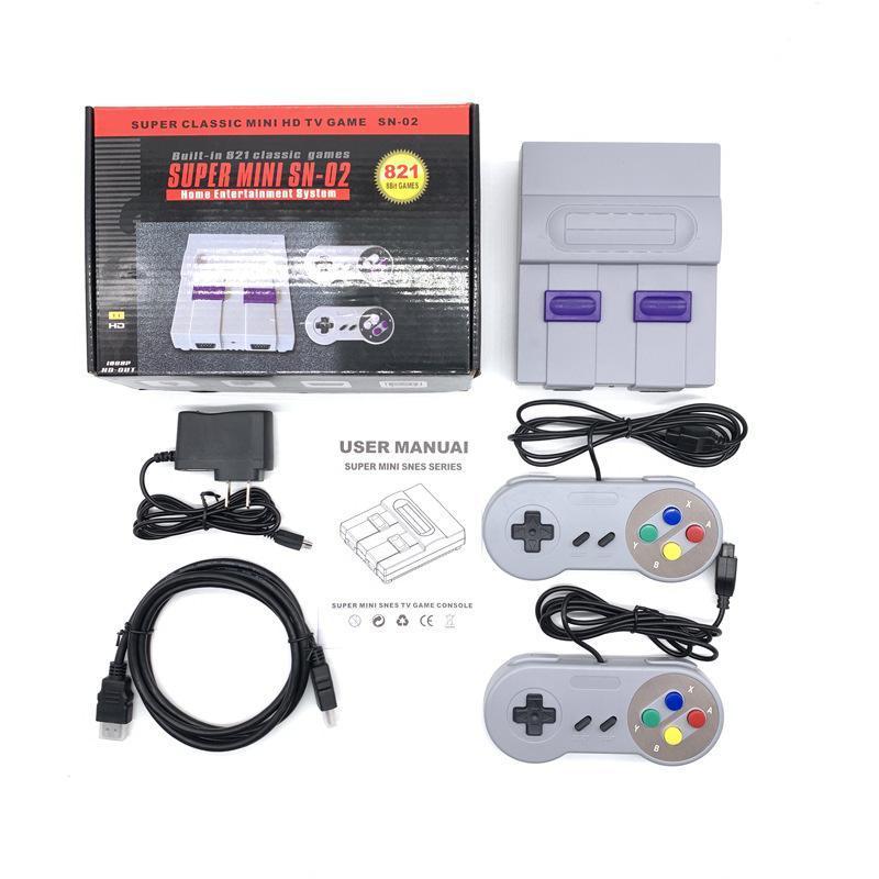 SNES Game Classic Built in 821 Mini Edition - WTH HDMI INPUT-TV Game Cable Console