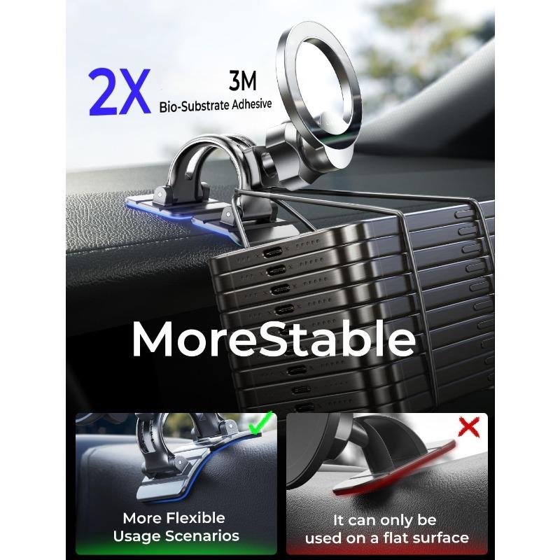 MagSafe Car Mount, 360° Rotation Magnetic Phone Holder for Car, Hands Free iPhone Magnetic Car Mount,Magnetic Car Mount for iPhone 15 14 13 12 Pro Max Plus Mini,Magsafe accessories