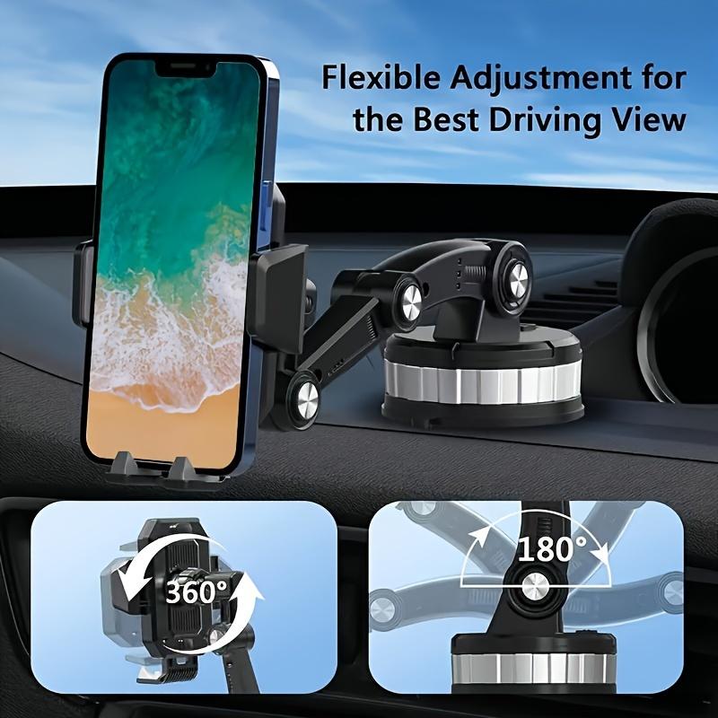 Upgraded Version Automobile Phone Holder, Adjustable Horizontally and Vertically, Applicable to All Mobile Phone Car Dashboard Mobile Phone Holder Smartphone Cellphone Mount Stand