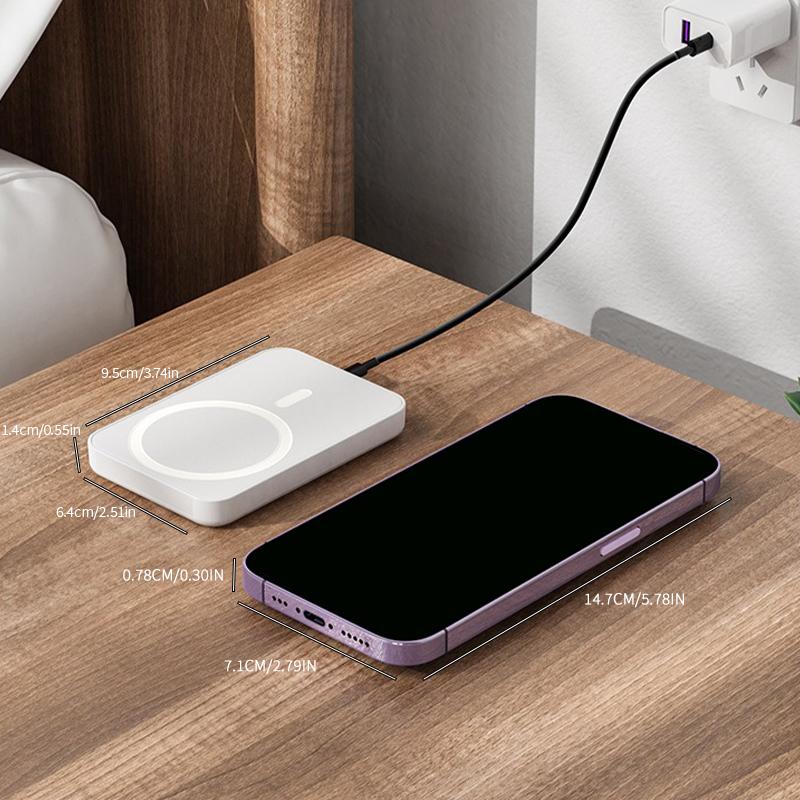 Wireless Magnetic Mobile Power Bank- Mini Fast Charging Wireless Charger- Compact, Portable Gift