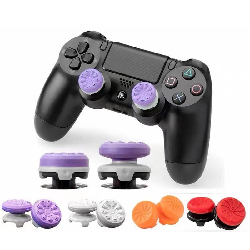 FPS Freek Galaxy Purple for PlayStation 4 (PS4) and PlayStation 5 (PS5) | android controller accessories | 1 High-Rise, 1 Mid-Rise | ps5 controller freak grips | Purple